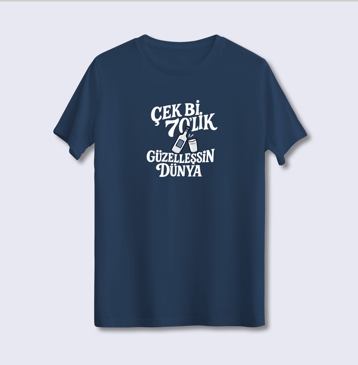 Çek Bi 70'Lik Güzelleşsin Dünya (Üniseks Tişört)