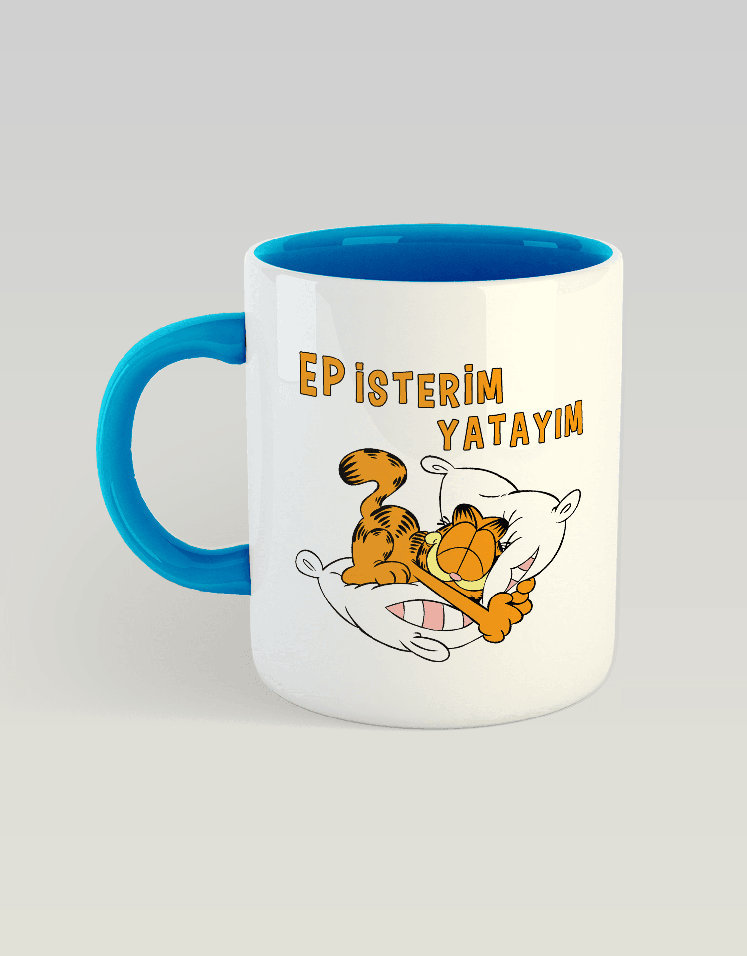 Ep isterim yatayım Garfield (Porselen Kupa)