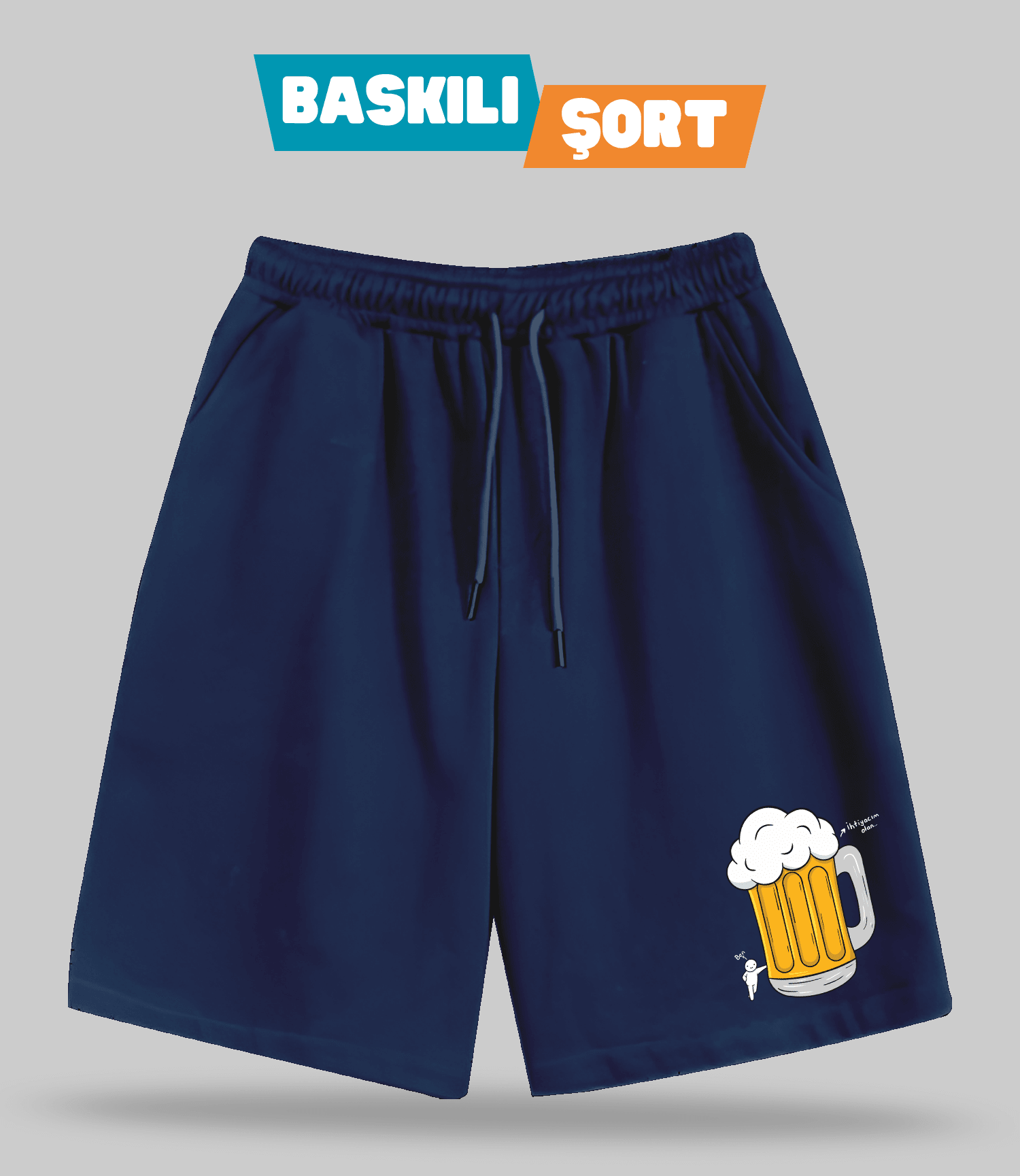 İhtiyacım Olan Bira (Baskılı Erkek Şort)
