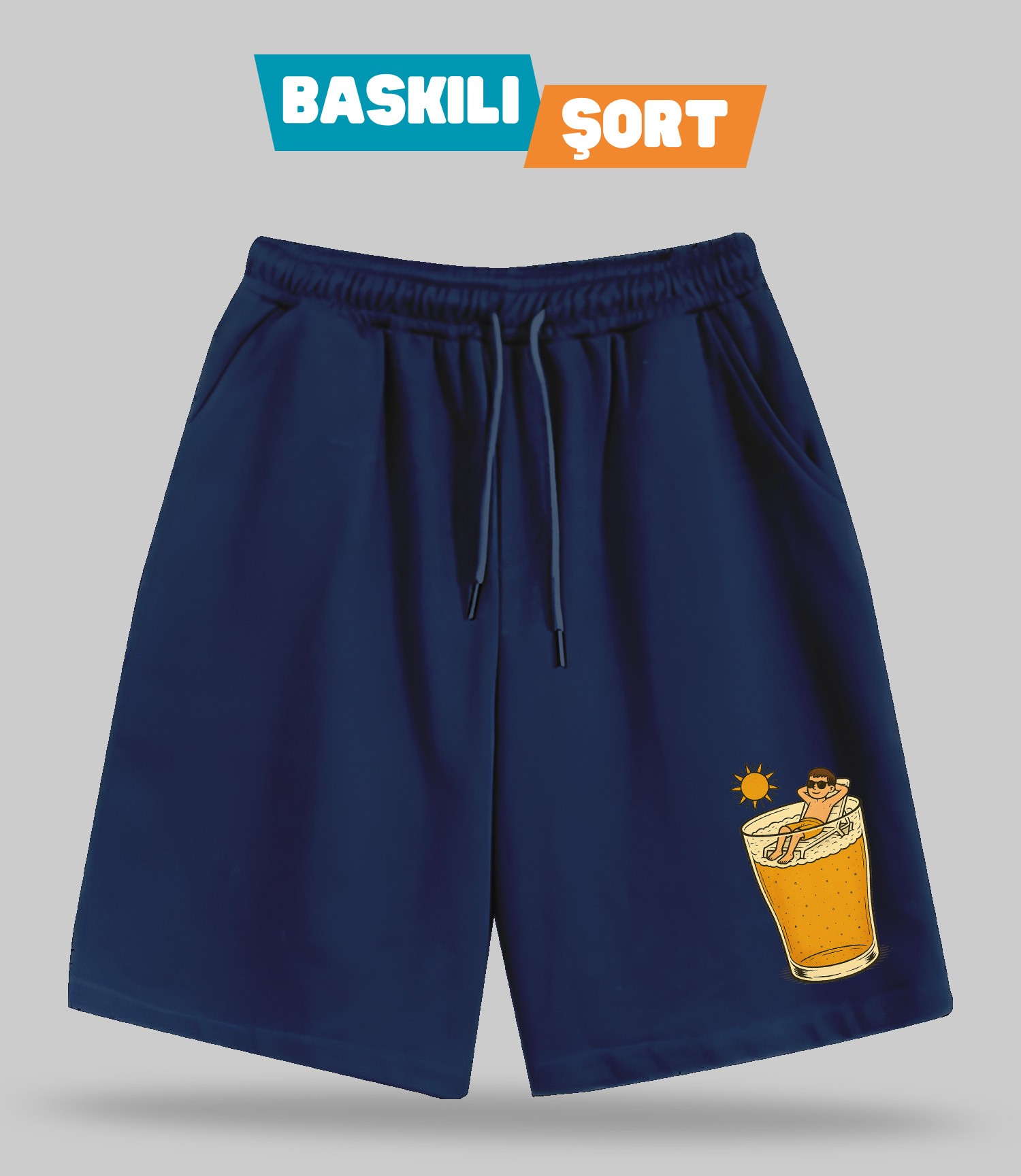 Tatil Planı 2 (Baskılı Erkek Şort)