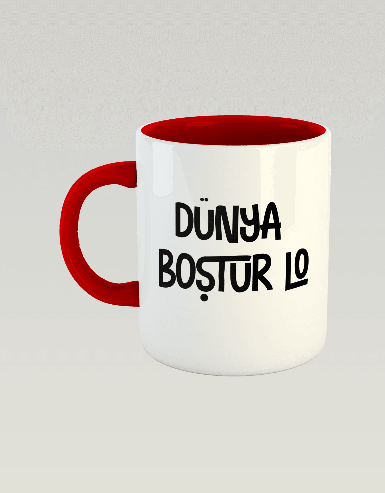 Dünya Boştur Lo (Porselen Kupa)