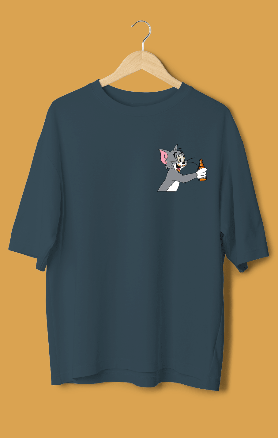 Tom ve Jerry Orijinal Oversize Tişört – Efsane Çiftle Rahat Tarz