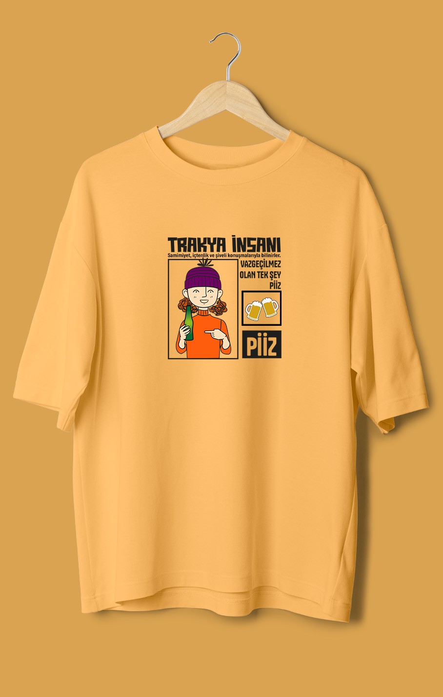 Trakya İnsanı Kız (Orijinal Oversize Tişört)