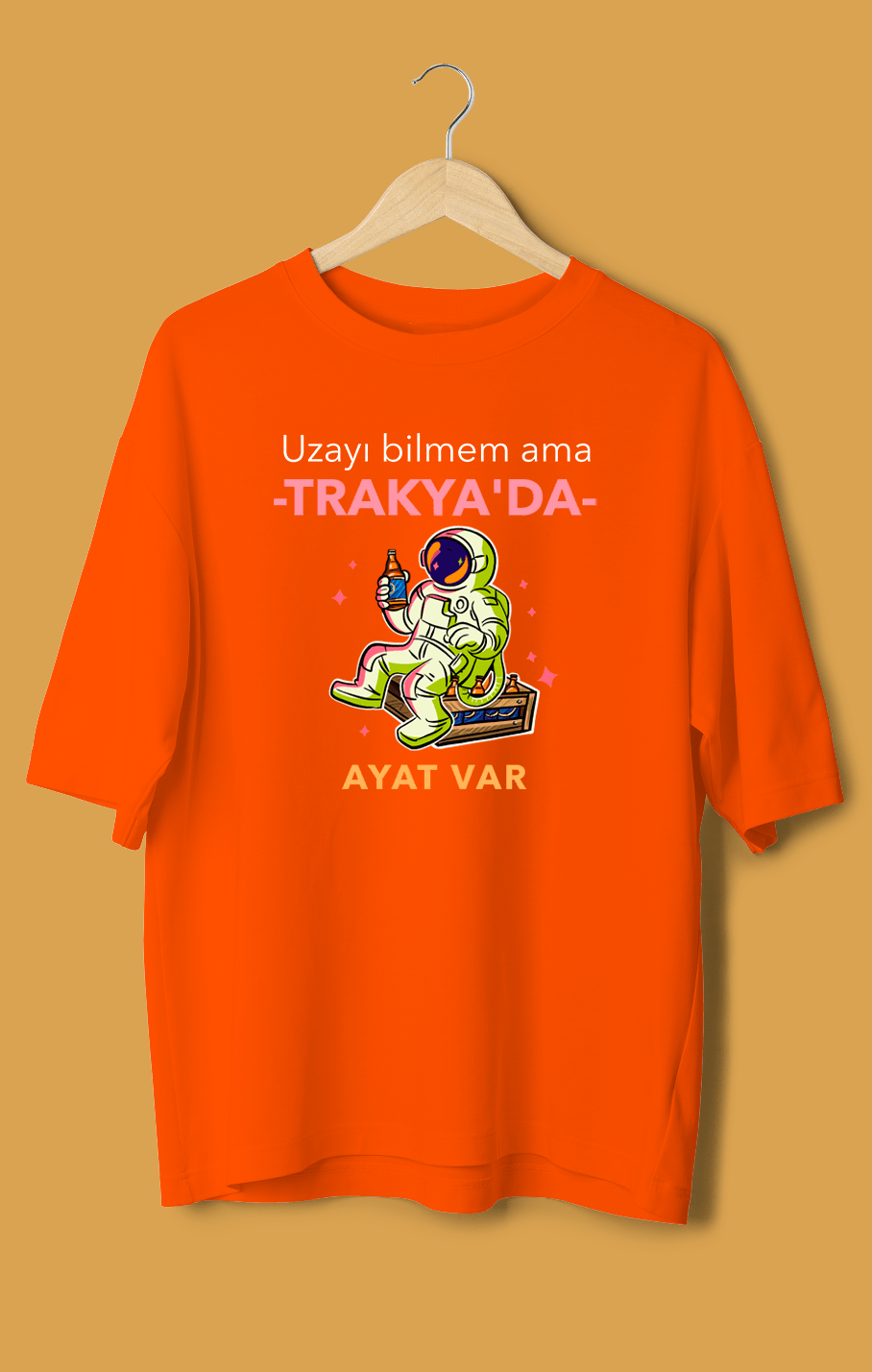 Trakyada Ayat Var (Orijinal Oversize Tişört)