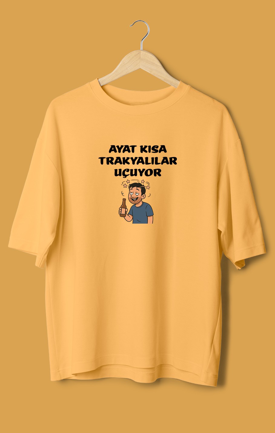 Ayat Kısa Trakyalılar Uçuyor (Orijinal Oversize Tişört)