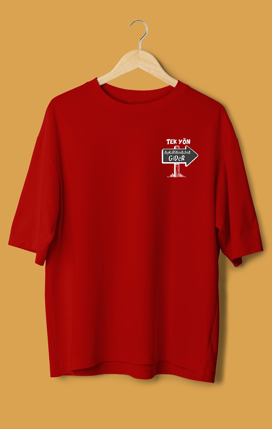 Tek Yön (Orijinal Oversize Tişört)