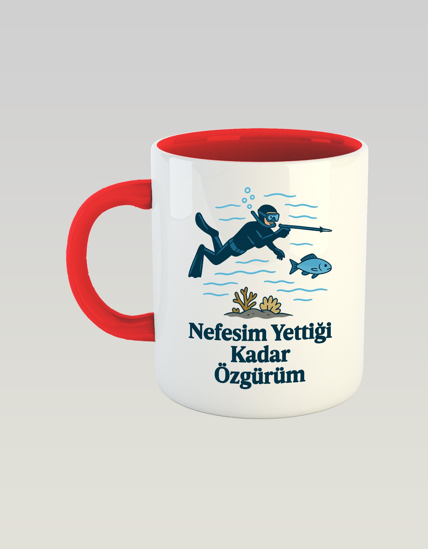 Nefesim Yettiği Kadar Özgürüm (Porselen Kupa)