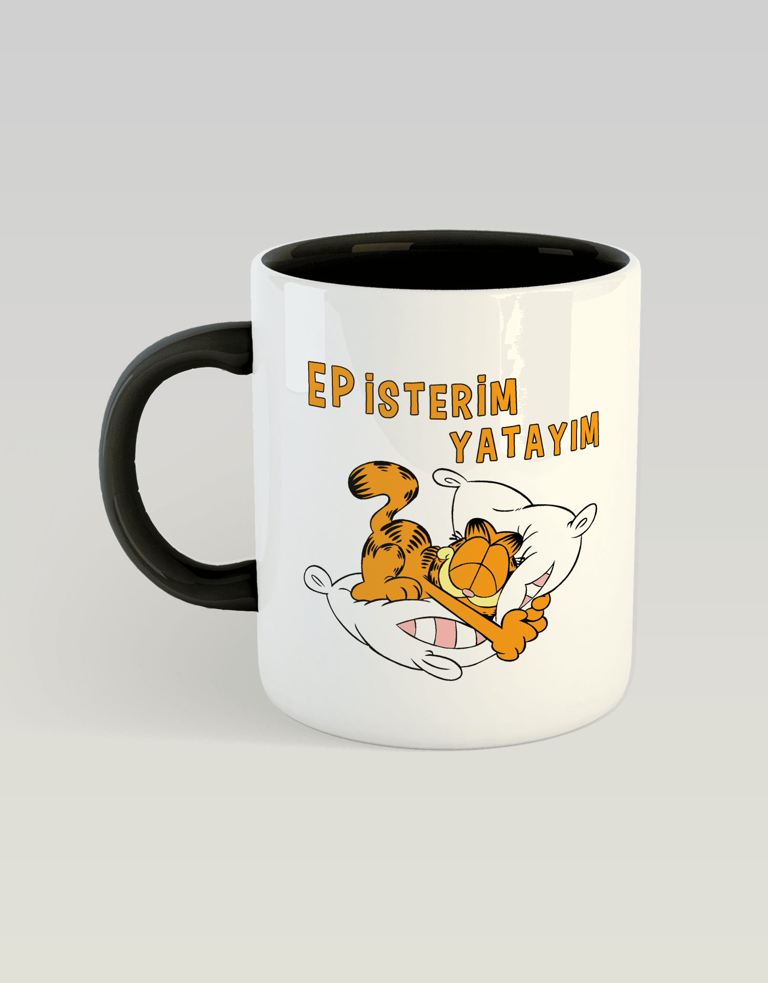 Ep isterim yatayım Garfield (Porselen Kupa)