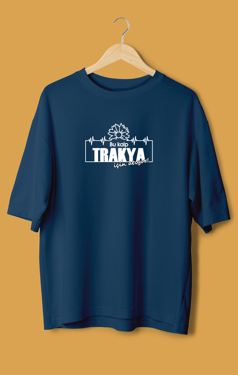 Bu Kalp Trakya İçin Atıyor (Orijinal Oversize Tişört)