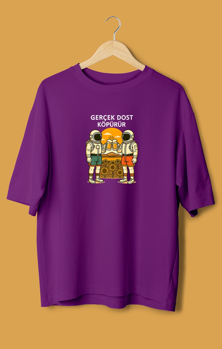 Gerçek Dost Köpürür 2 (Orijinal Oversize Tişört)