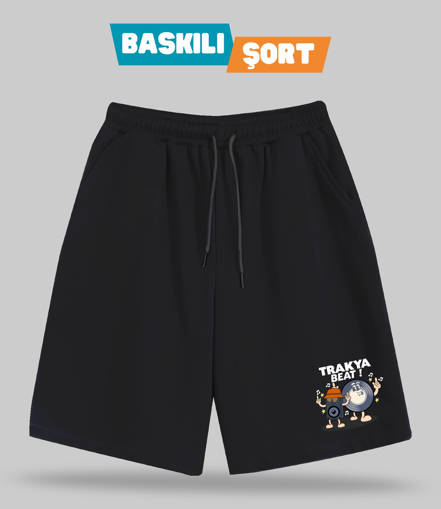Trakya Beat! (Baskılı Erkek Şort)