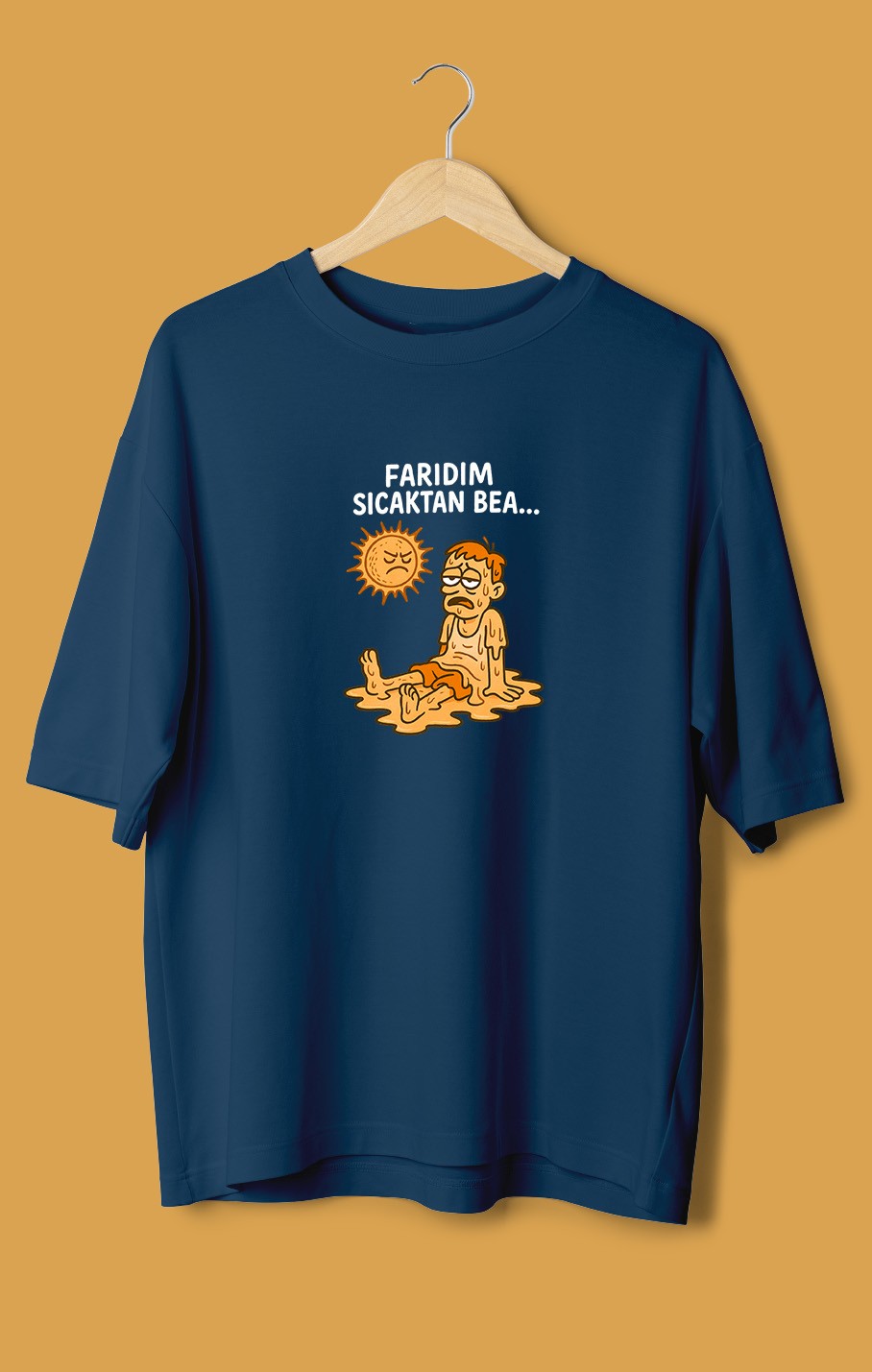 Farıdım Sıcaktan Bea (Orijinal Oversize Tişört)