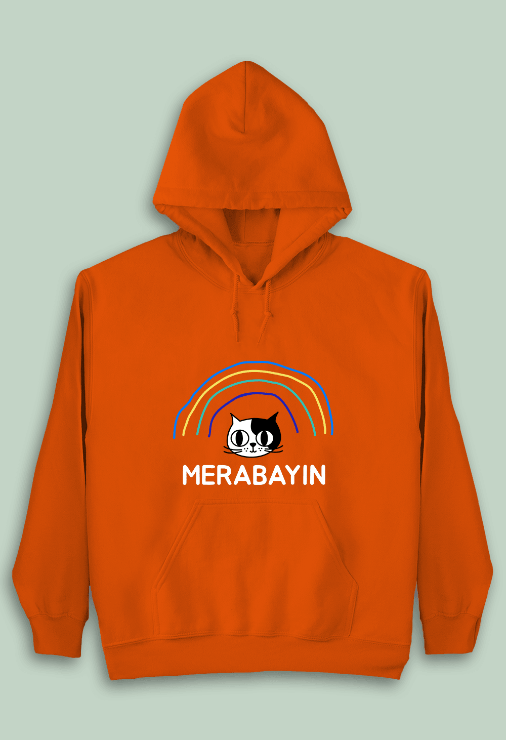 Merabayın Kedi (Çocuk Kapüşonlu)