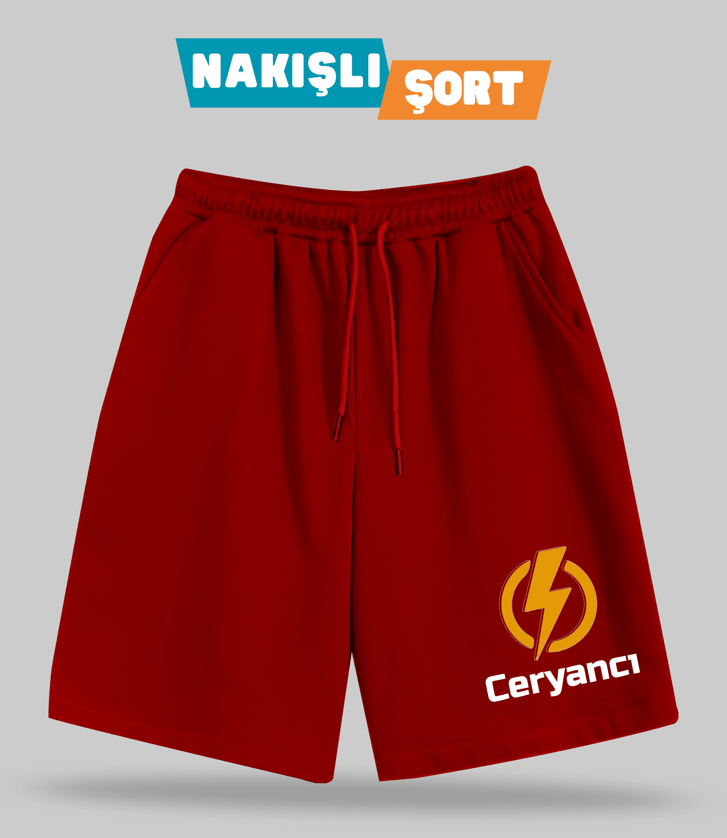 Ceryancı (Nakışlı Erkek Şort)