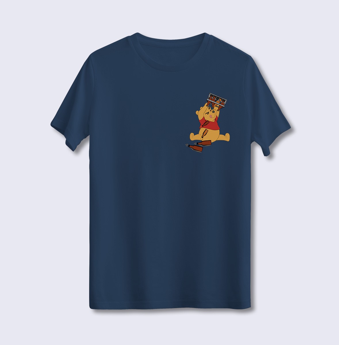 Biracı Winnie The Pooh (Üniseks Tişört)