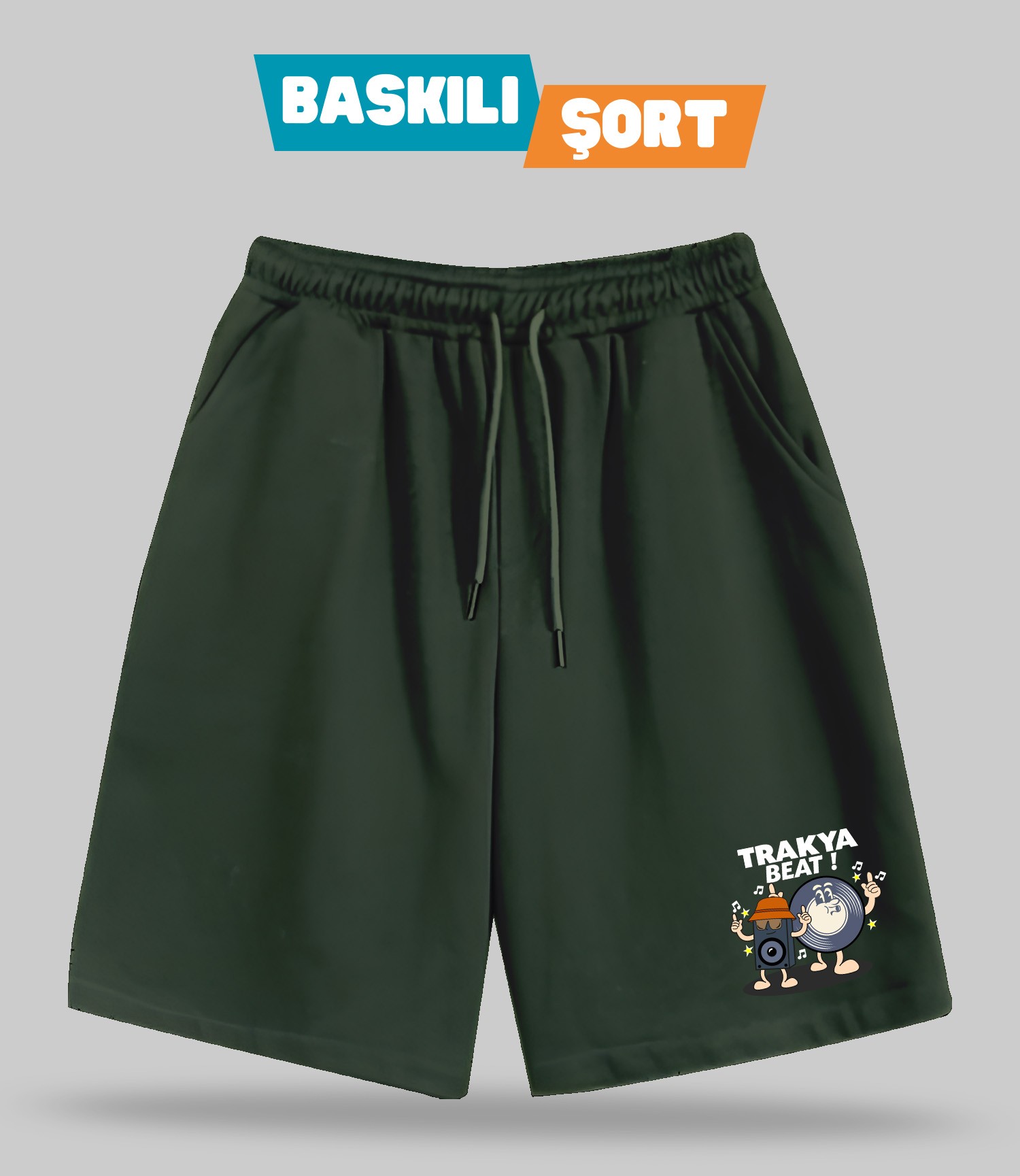 Trakya Beat! (Baskılı Erkek Şort)