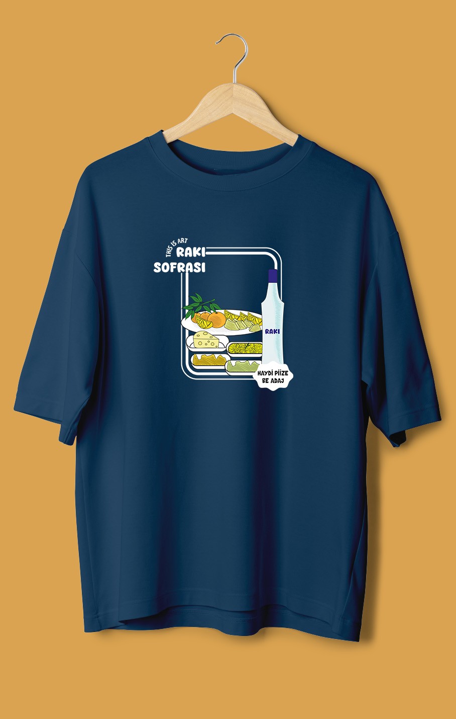 Rakı Sofrası (Orijinal Oversize Tişört)