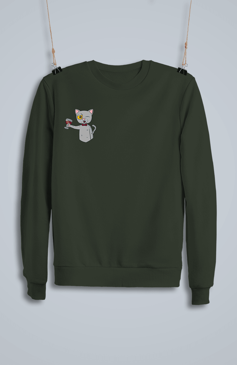 Şarapçı Kedi (Sweatshirt)