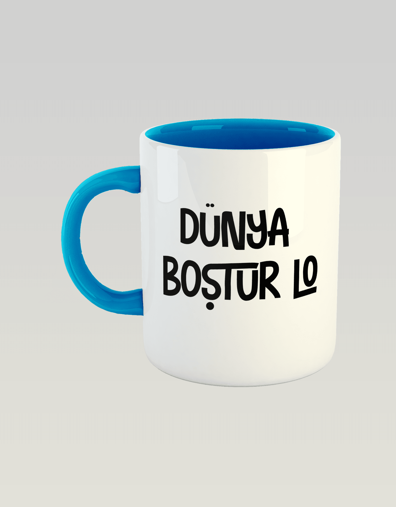 Dünya Boştur Lo (Porselen Kupa)