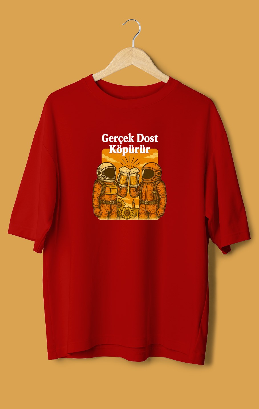 Gerçek Dost Köpürür (Orijinal Oversize Tişört)