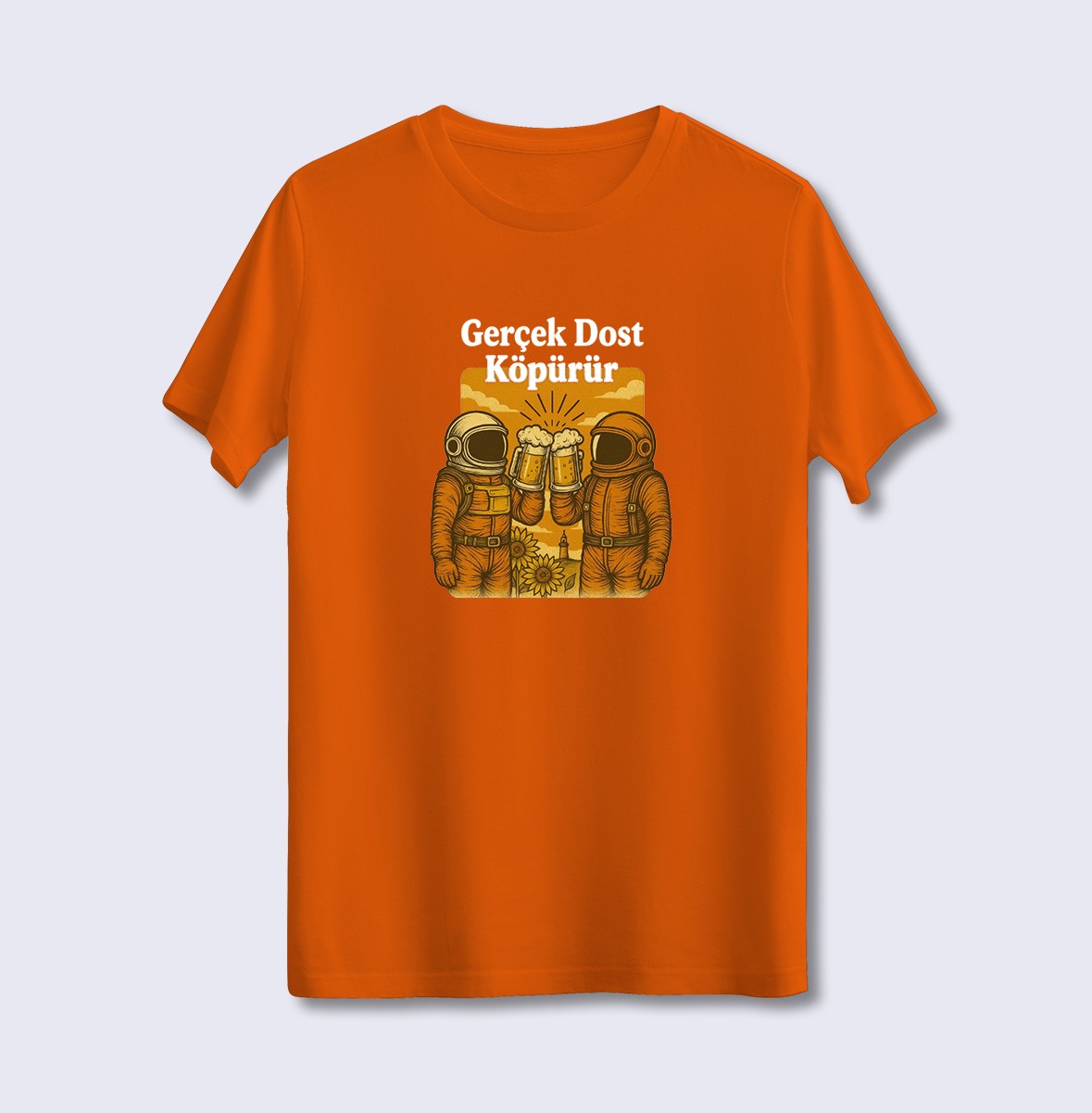 Gerçek Dost Köpürür (Üniseks Tişört)