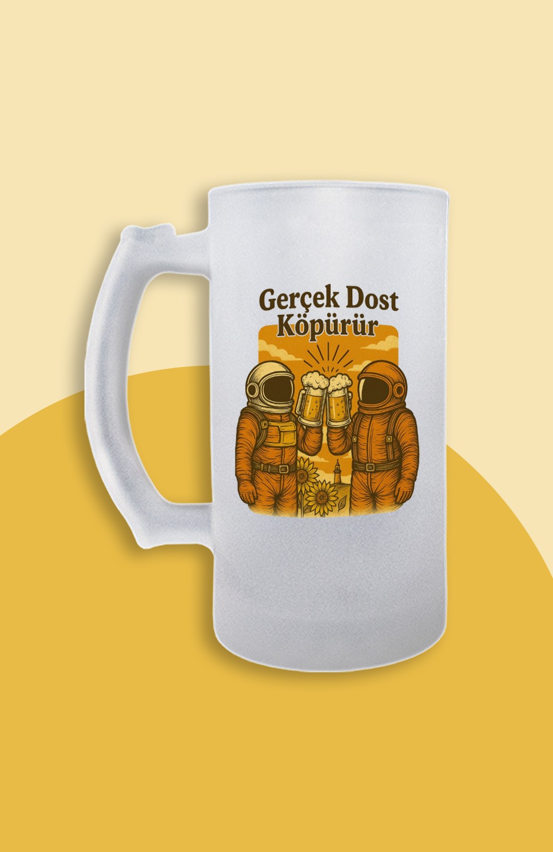 Gerçek Dost Köpürür (Bira Bardağı)