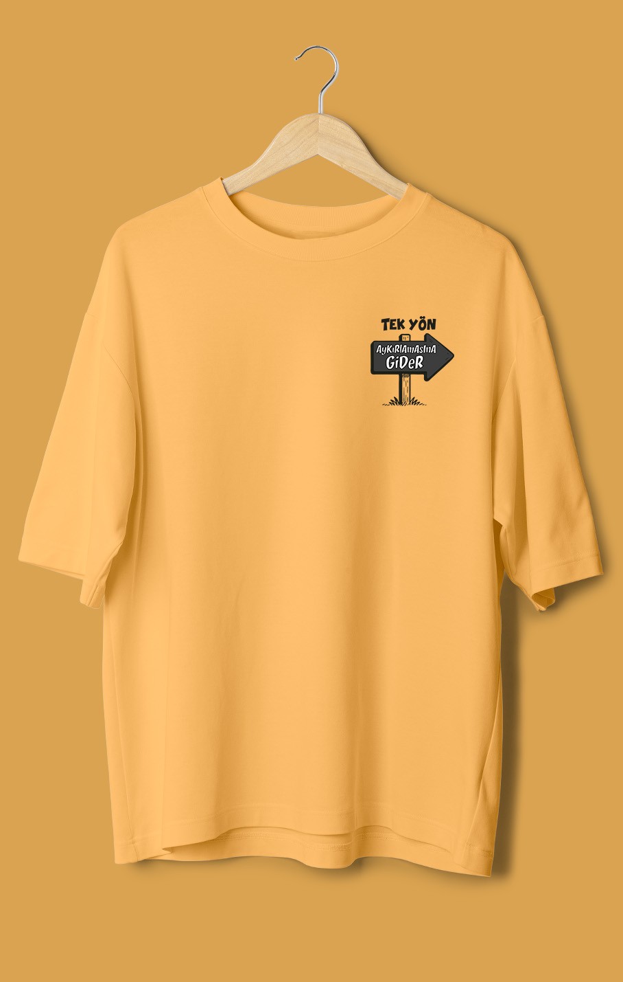 Tek Yön (Orijinal Oversize Tişört)