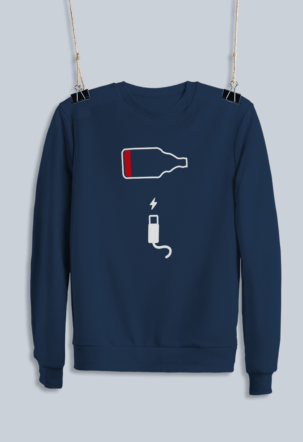 17) Bira Şarj Tasarımı (Sweatshirt)