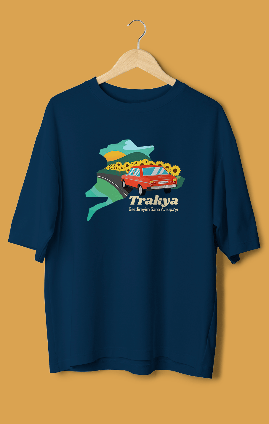 Trakya Gezdireyim Sana Avrupayı (Orijinal Oversize Tişört)