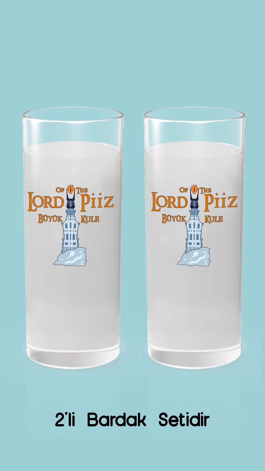 Lord Of The Piiz Büyük Kule (Rakı Bardağı)