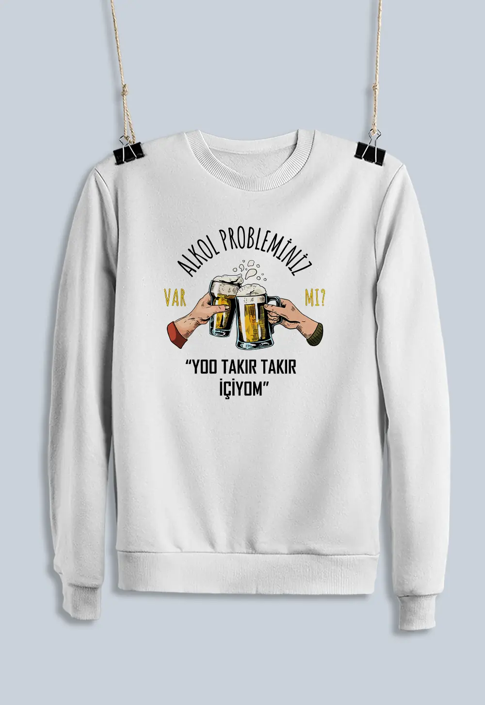 Unisex Sweatshirt - Takır Takır İçiyom