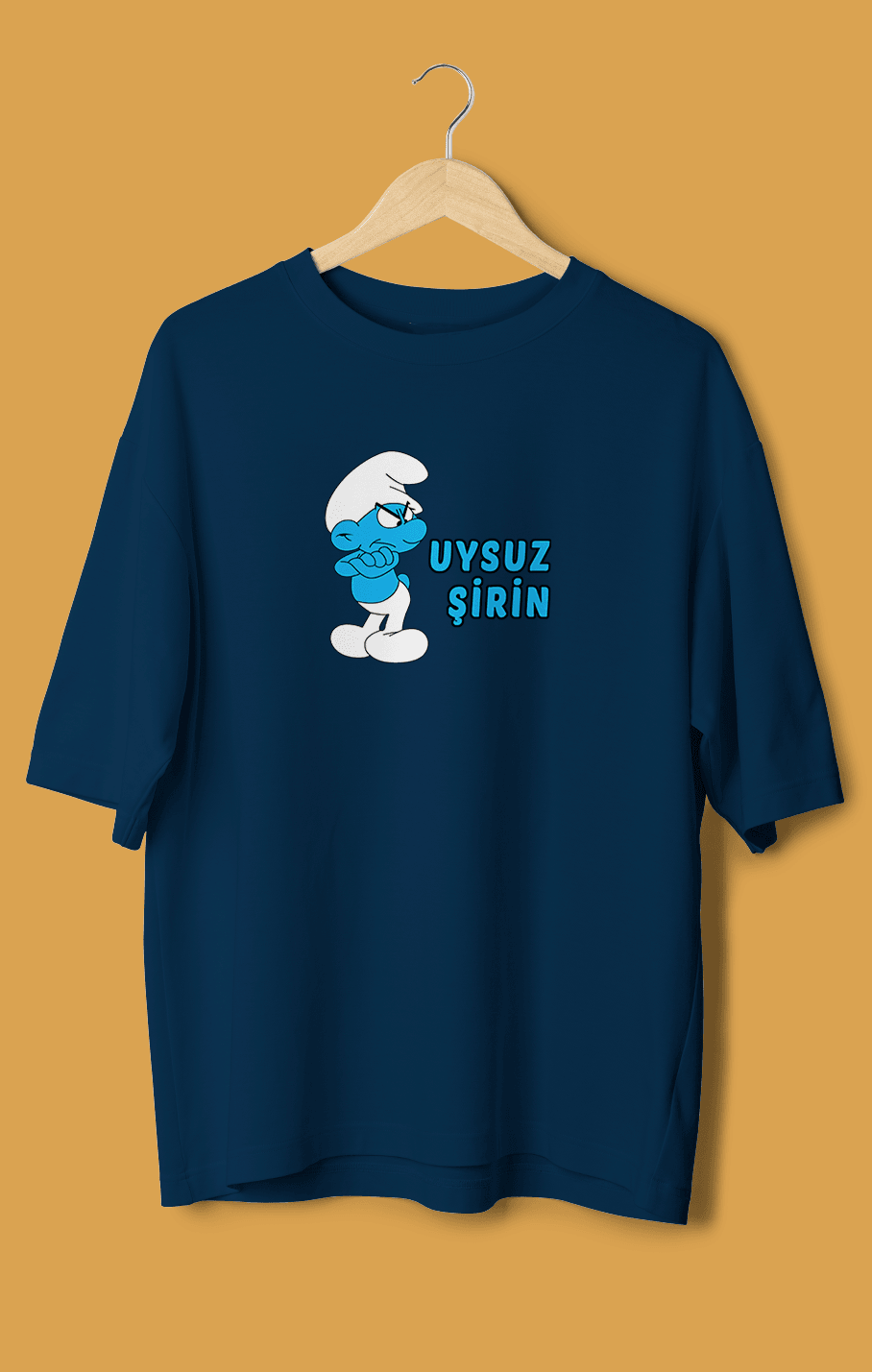 Uysuz Şirin (Orijinal Oversize Tişört)