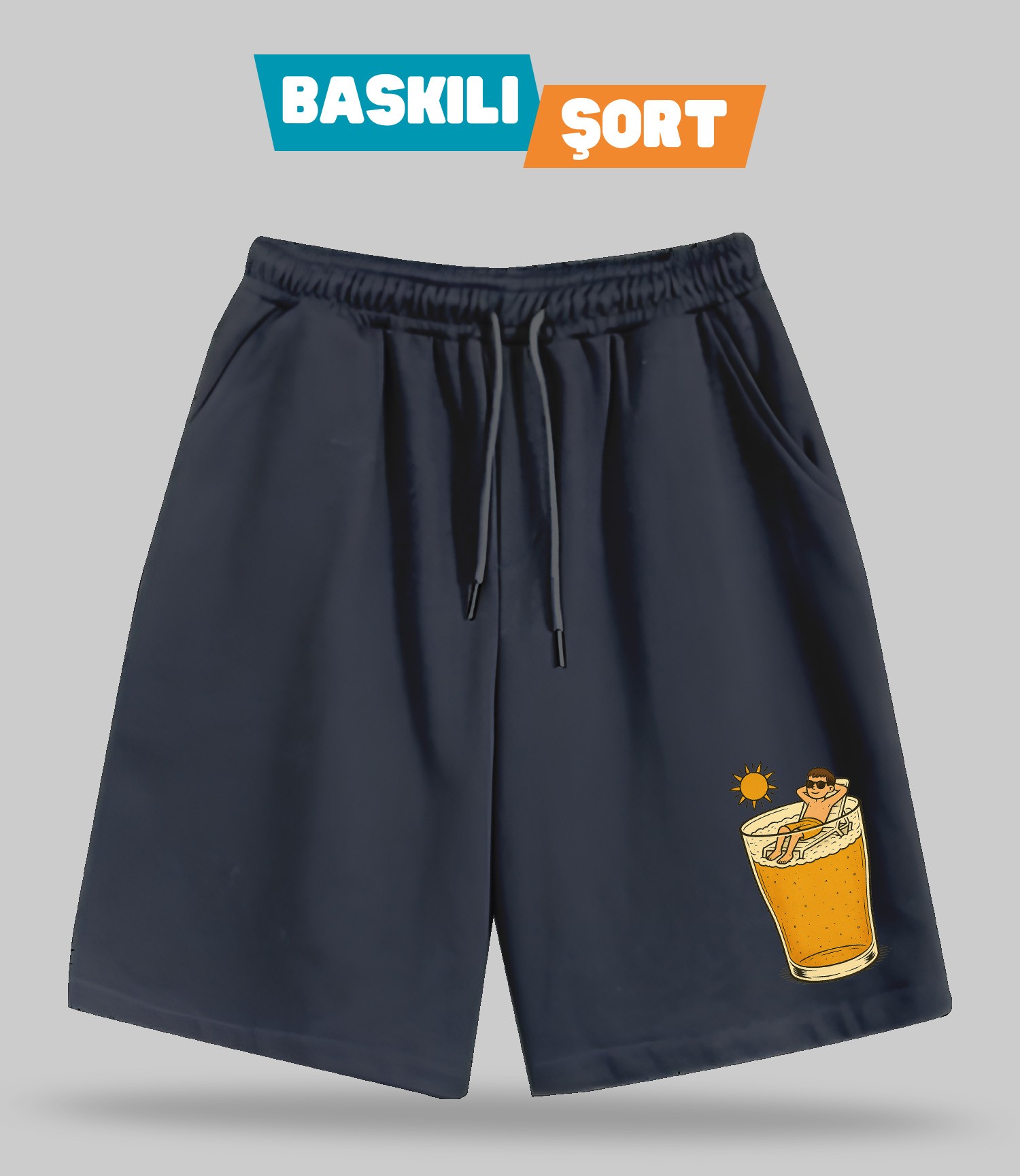 Tatil Planı 2 (Baskılı Erkek Şort)