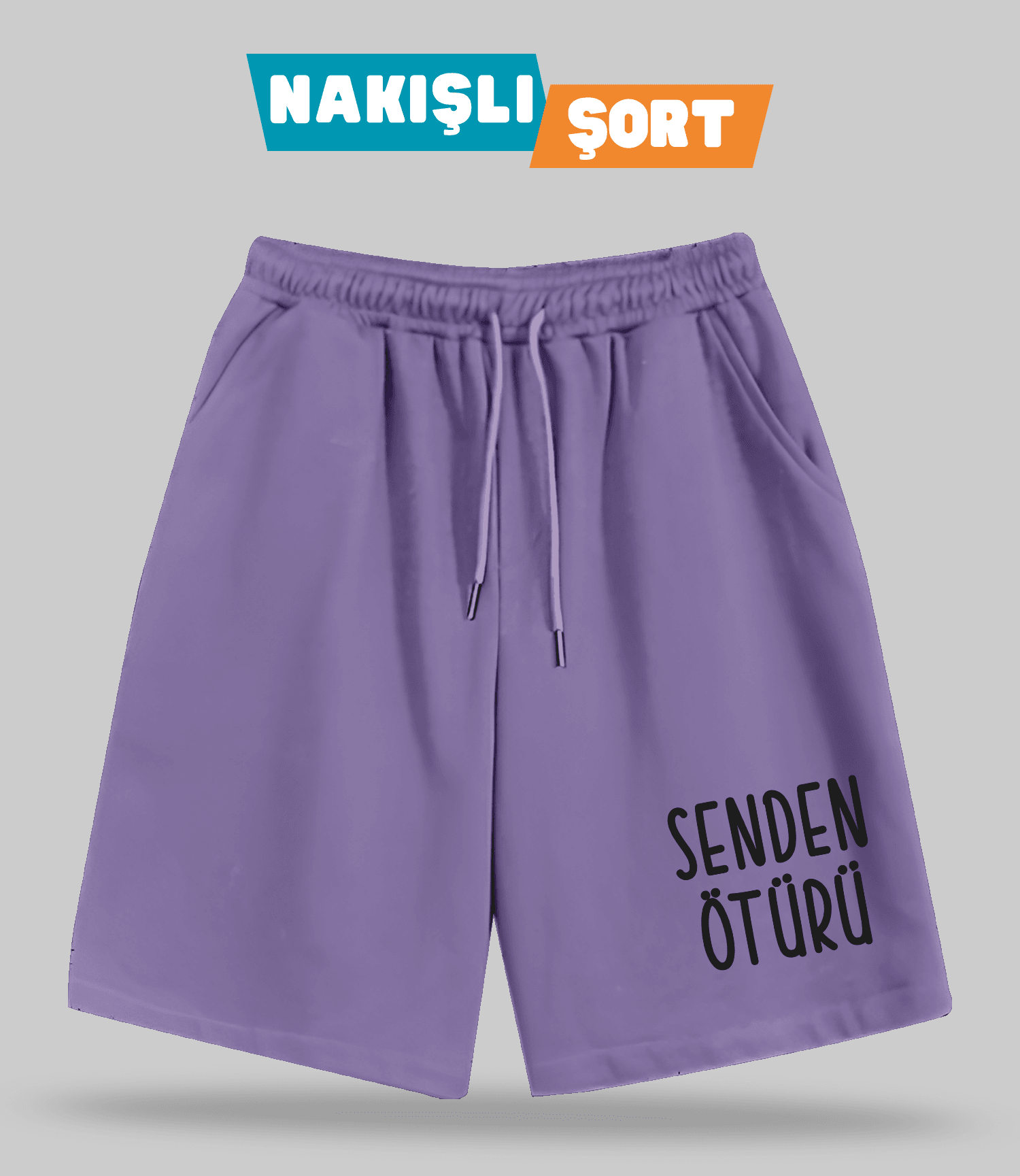 Senden Ötürü (Nakışlı Erkek Şort)