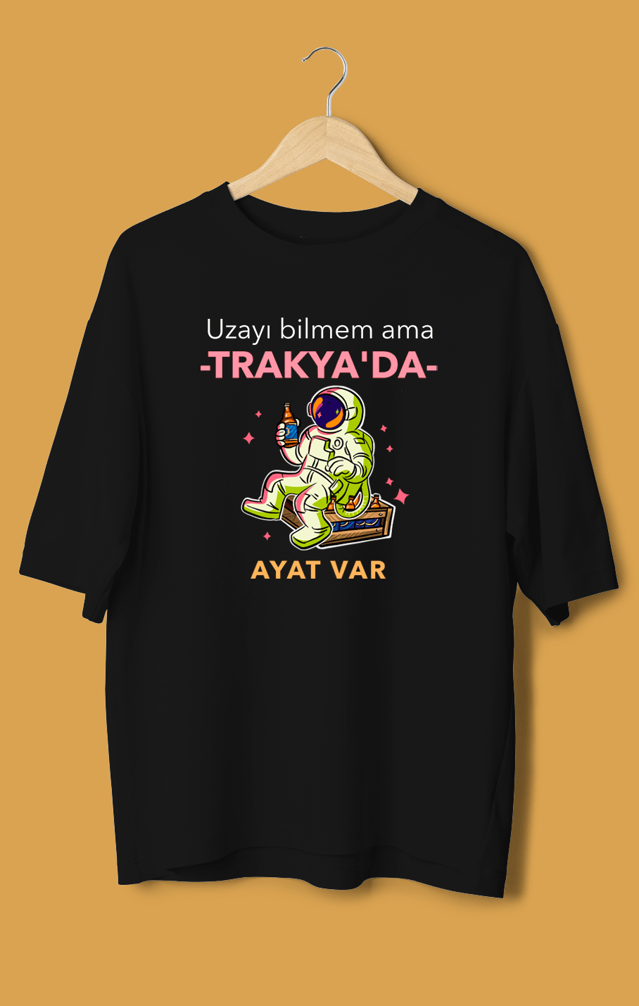 Trakyada Ayat Var (Orijinal Oversize Tişört)
