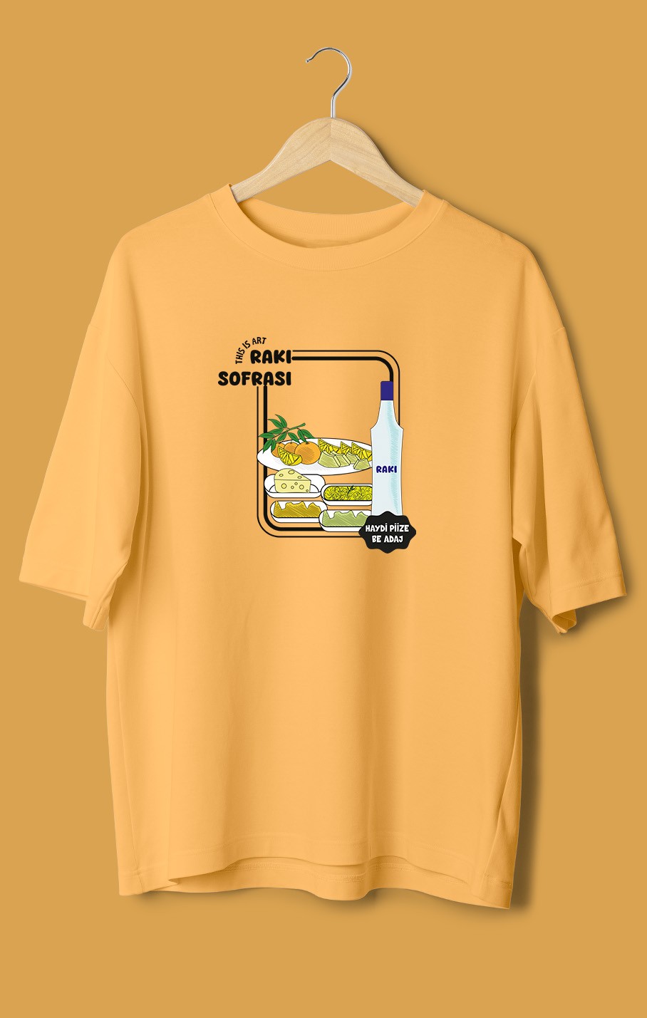 Rakı Sofrası (Orijinal Oversize Tişört)