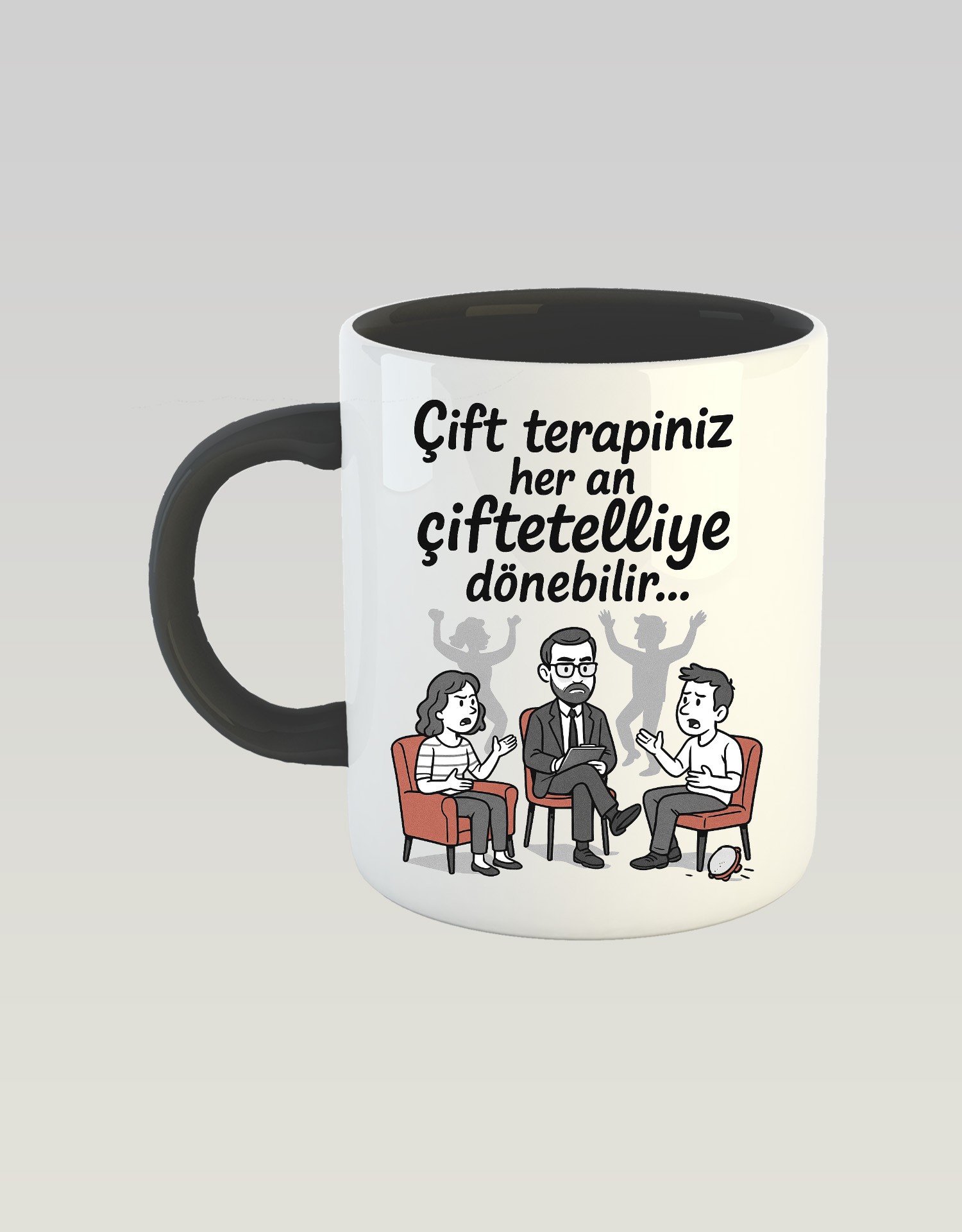 Çift Terapiniz Her An Çiftetelliye Dönebilir (Porselen Kupa)