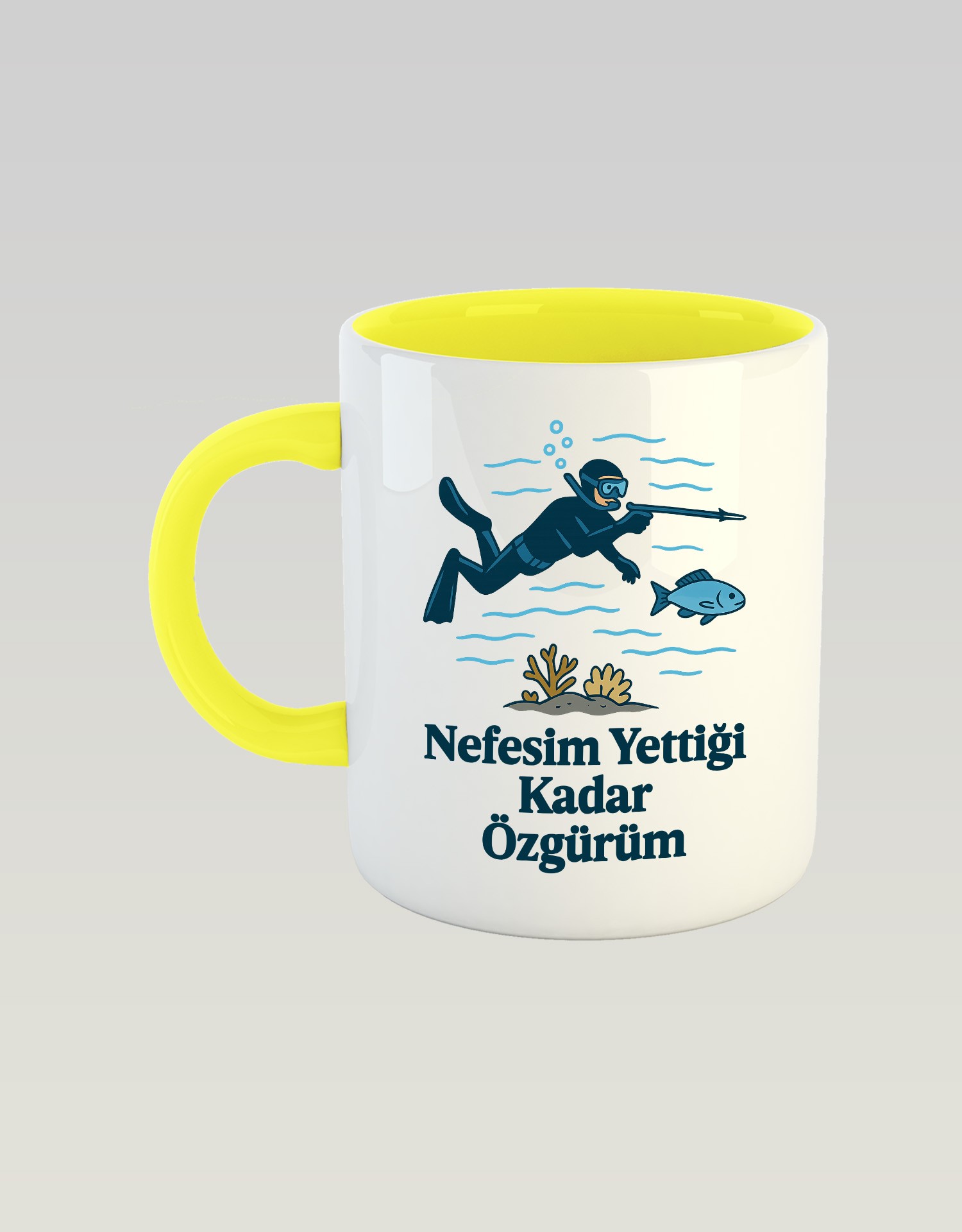 Nefesim Yettiği Kadar Özgürüm (Porselen Kupa)