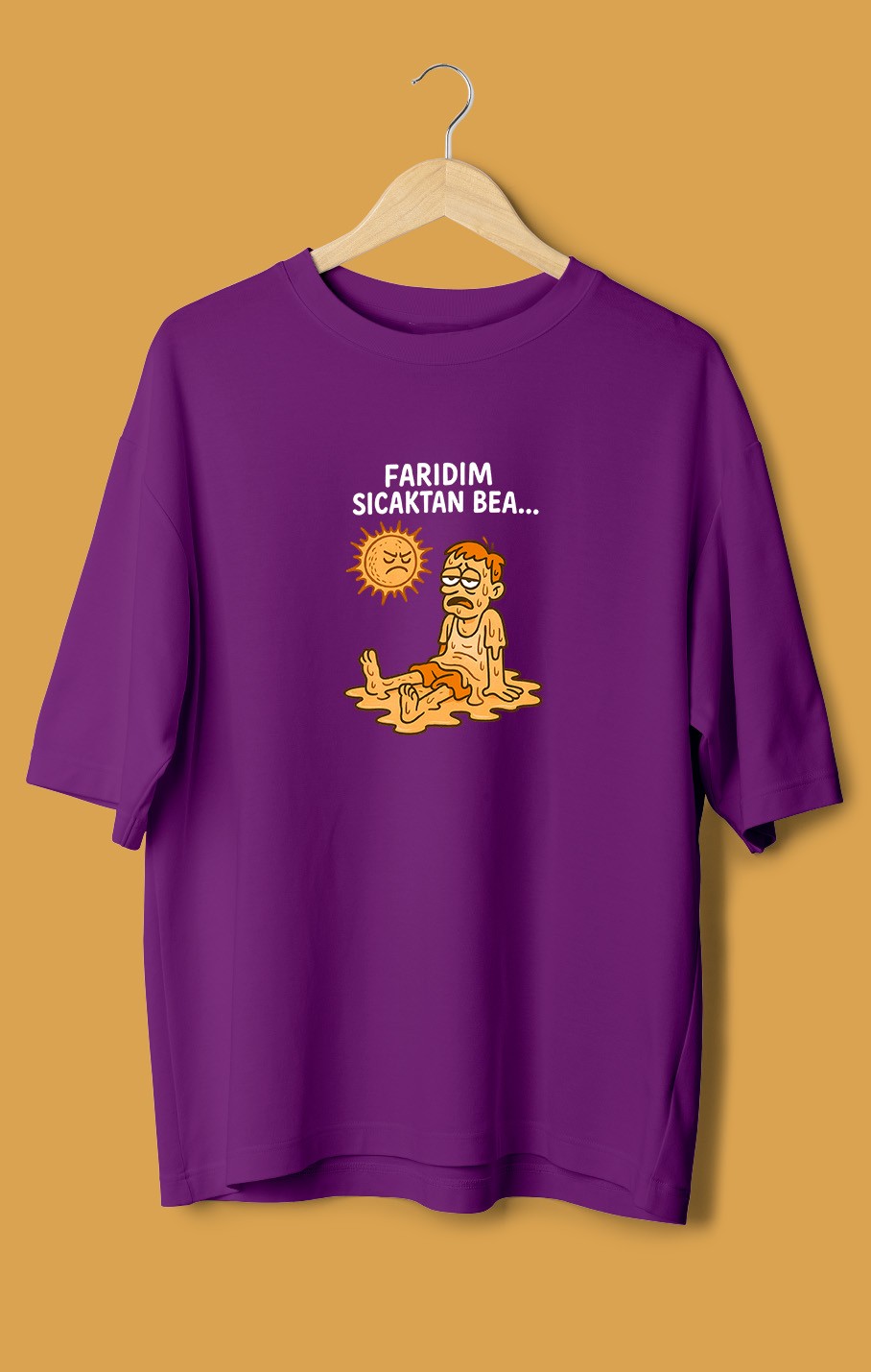 Farıdım Sıcaktan Bea (Orijinal Oversize Tişört)