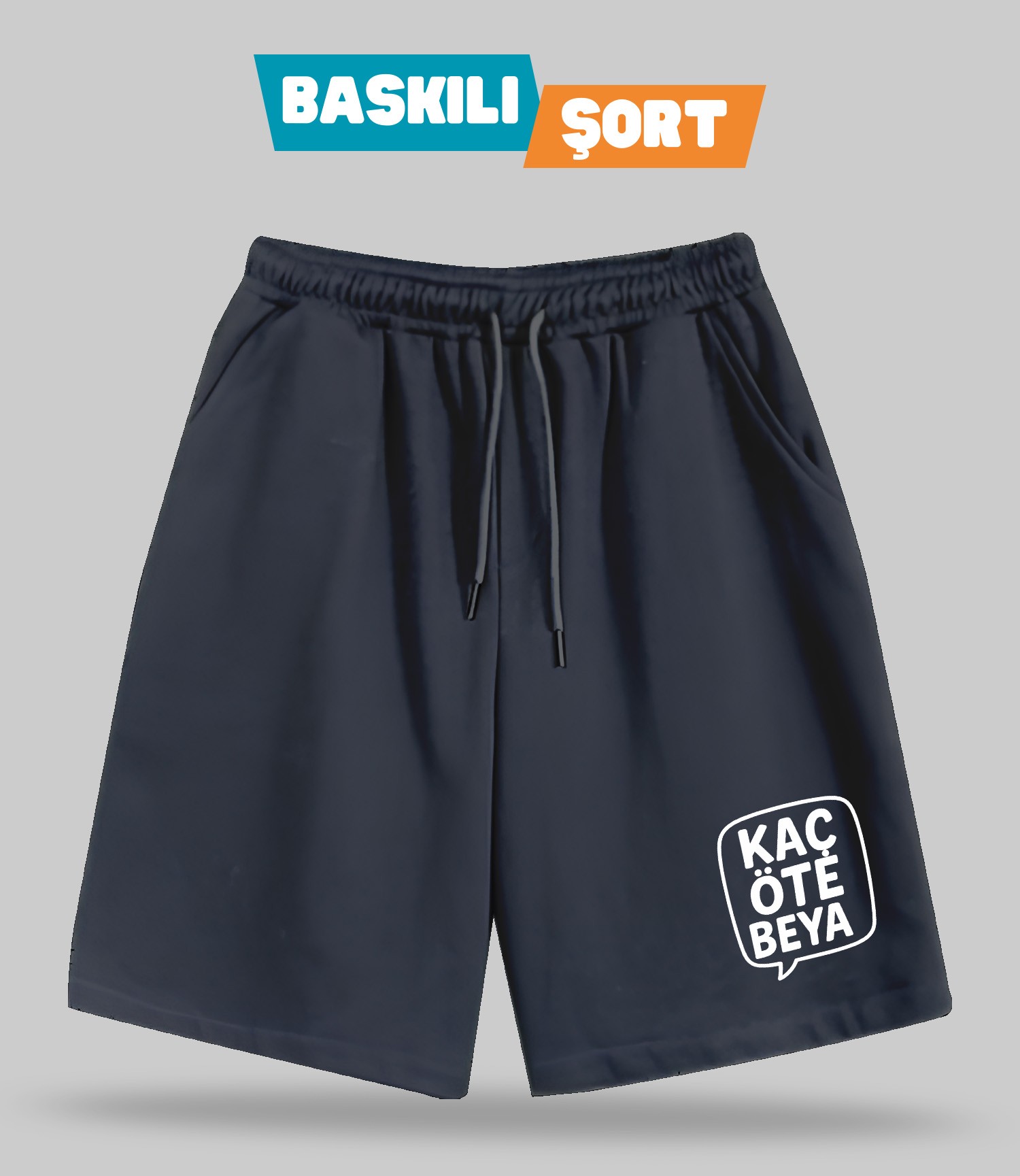 Kaç Öte Beya 2 (Baskılı Erkek Şort)