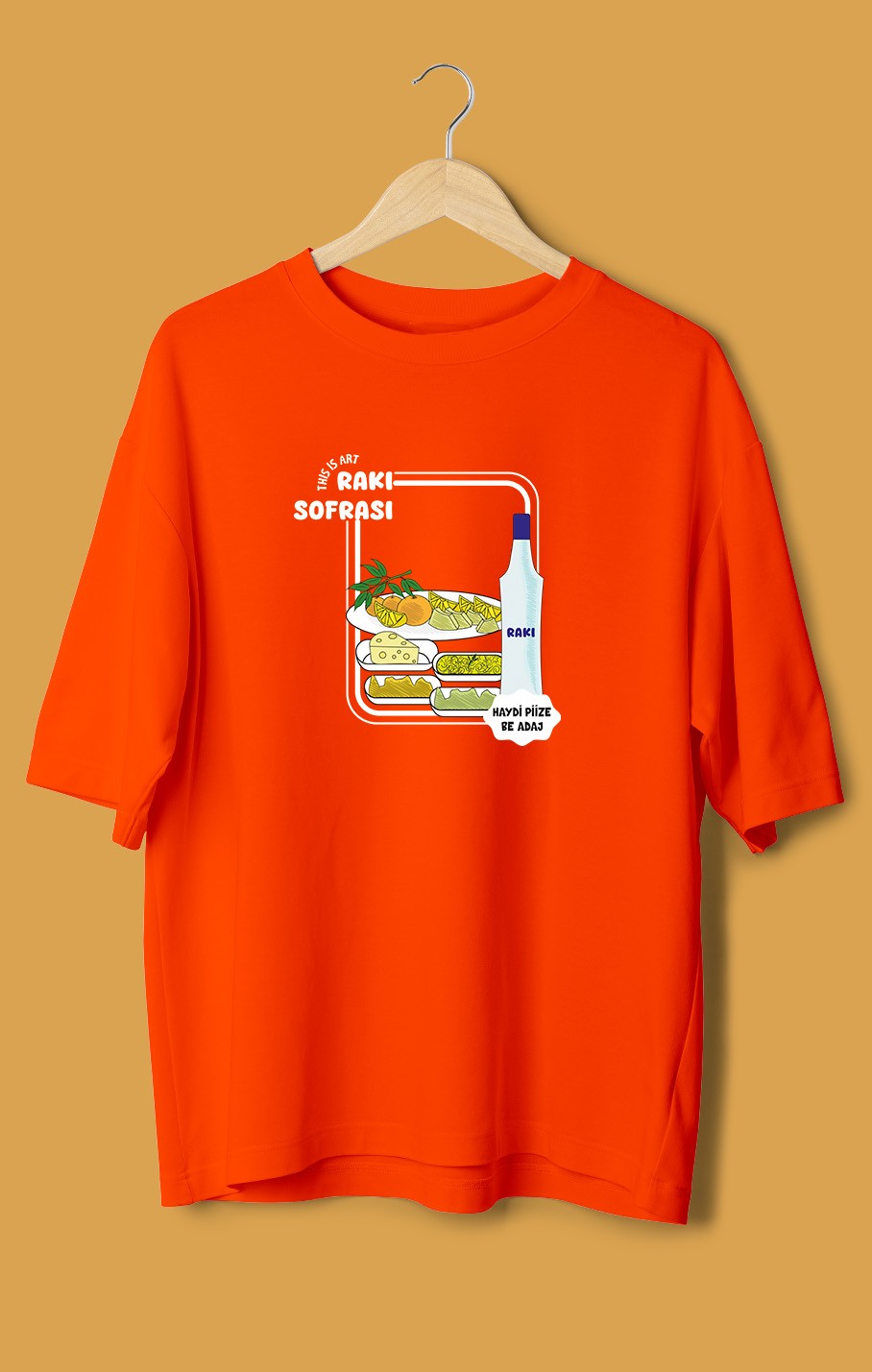 Rakı Sofrası (Orijinal Oversize Tişört)