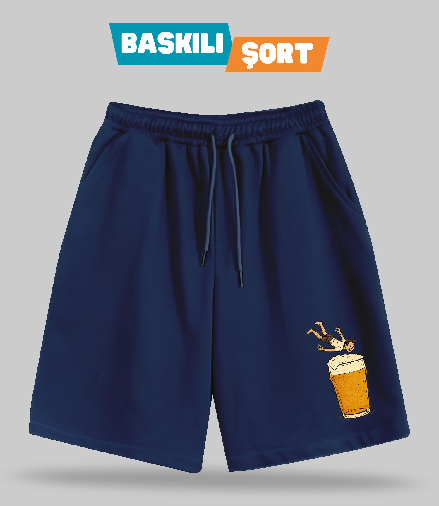Tatil Planı 1 (Baskılı Erkek Şort)