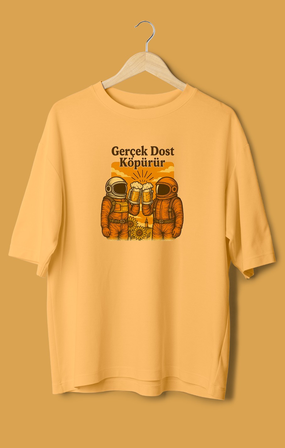 Gerçek Dost Köpürür (Orijinal Oversize Tişört)