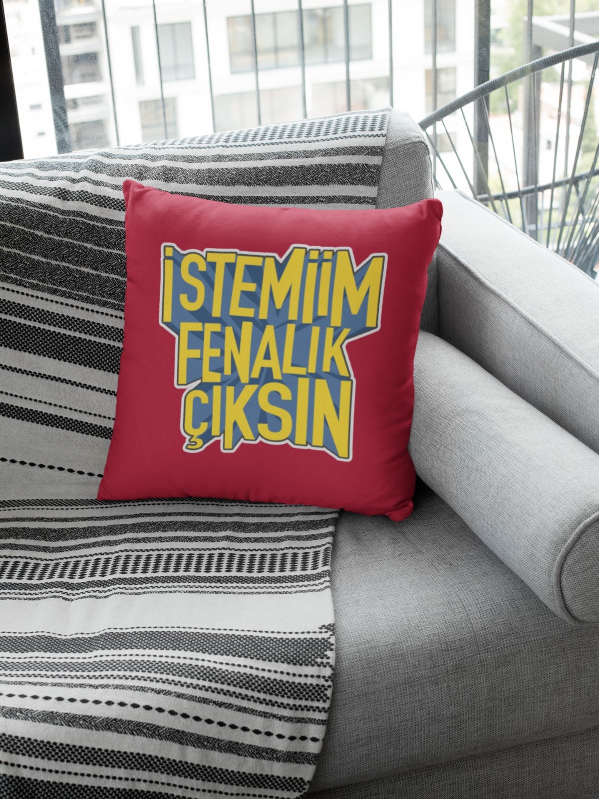 İstemiim Fenalık Çıkarayım (Kare Yastık)