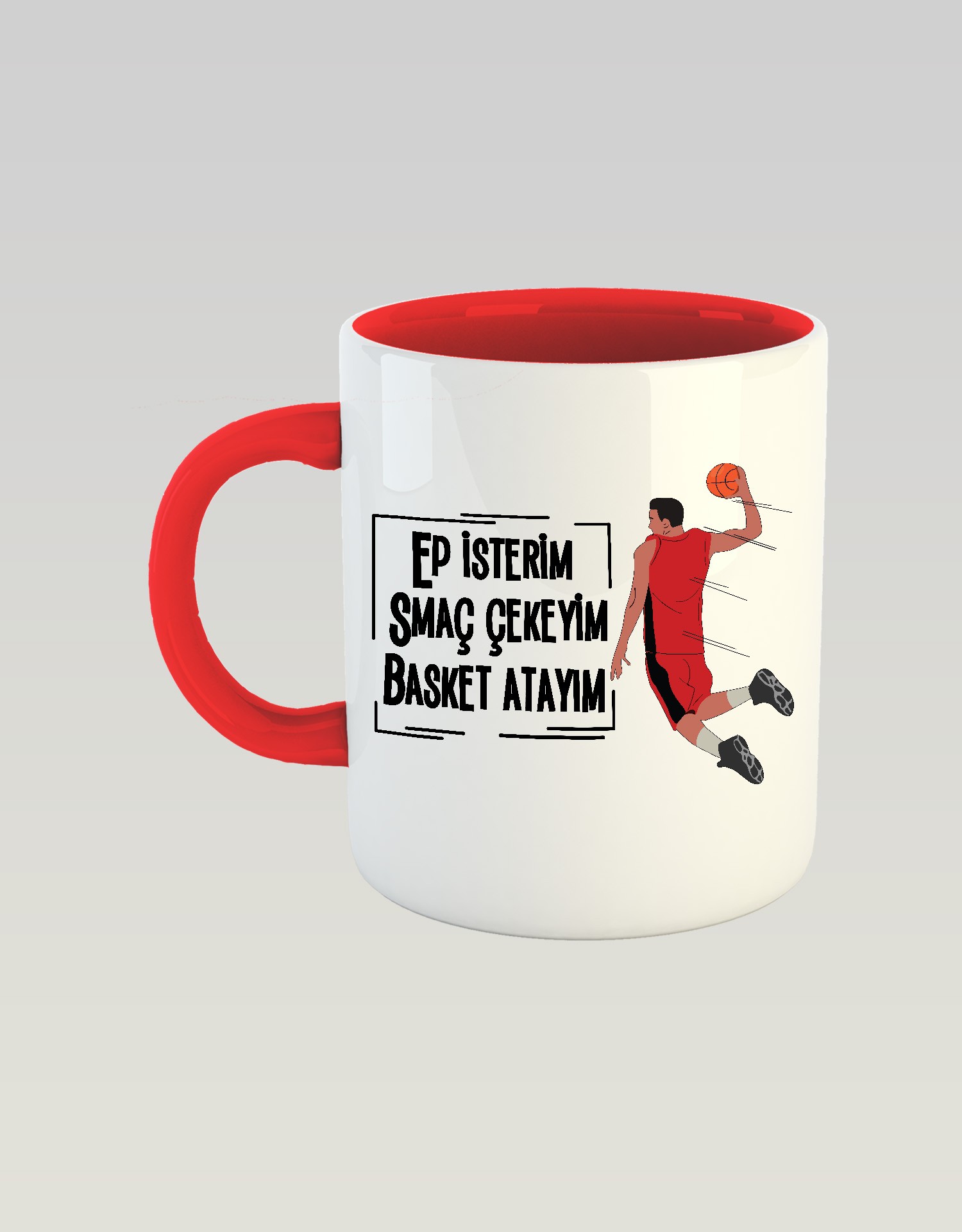 Ep İsterim Smaç Çekeyim Basket Atayım (Porselen Kupa)