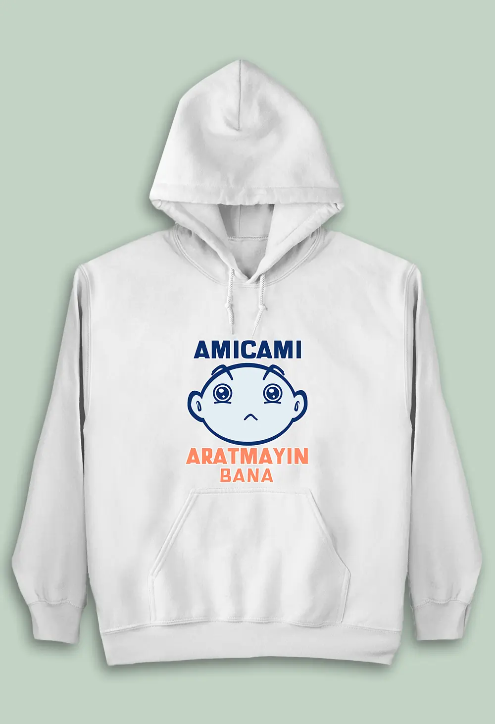 Çocuk Kapüşonlu Sweatshirt - Amıcamı Aratmayın Bana