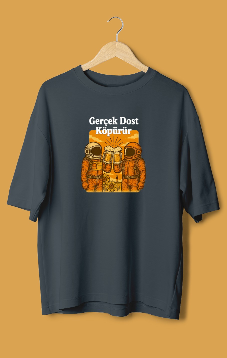 Gerçek Dost Köpürür (Orijinal Oversize Tişört)