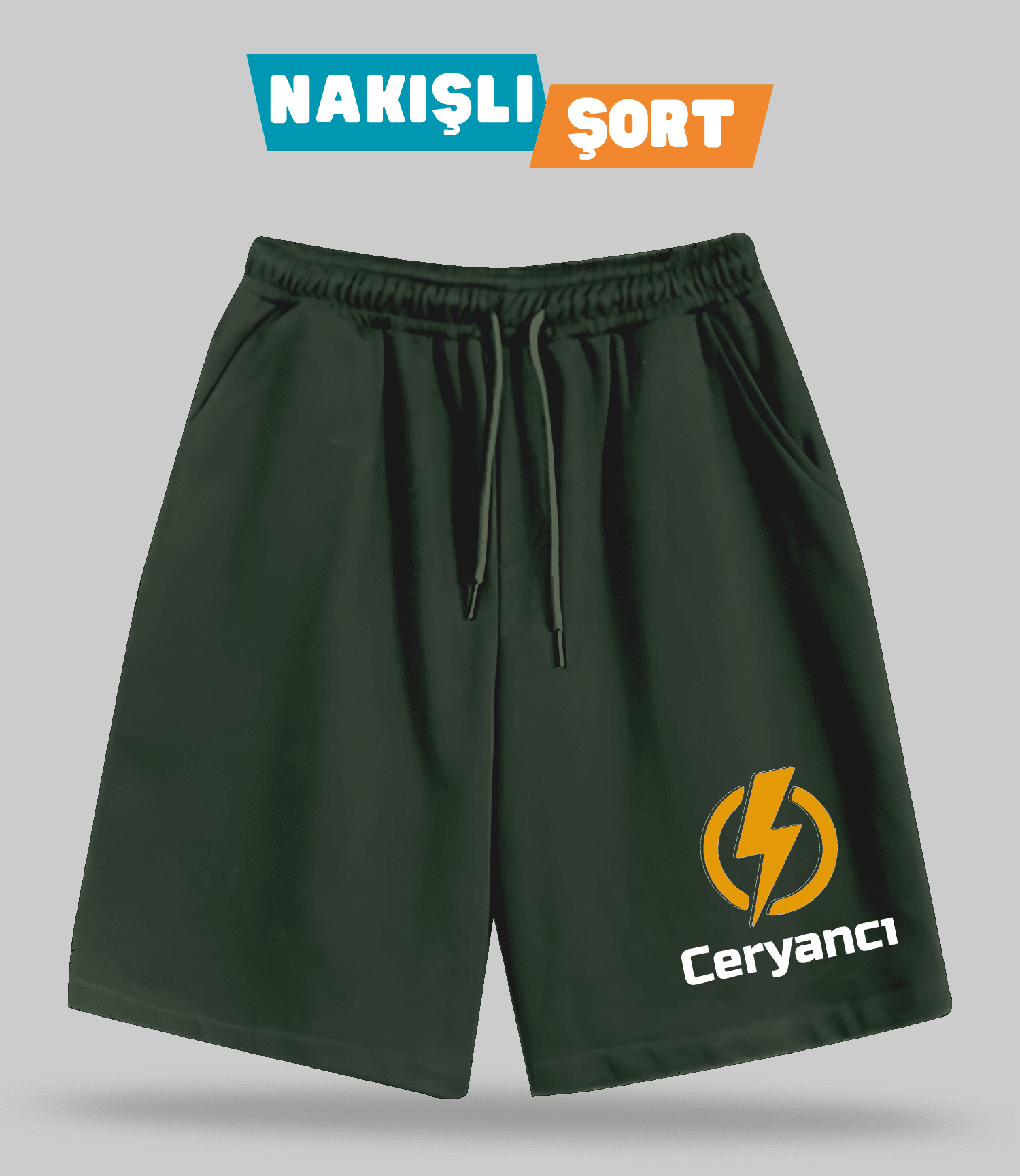 Ceryancı (Nakışlı Erkek Şort)