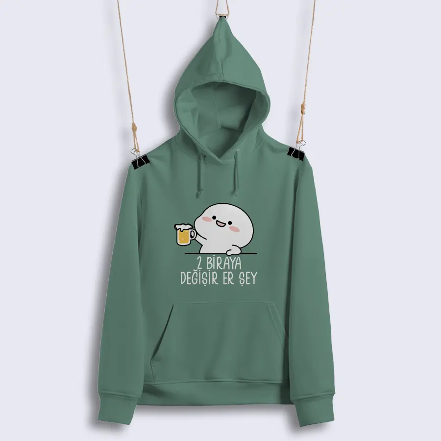 Unisex Sweat - Biraya Değişir Er Şey