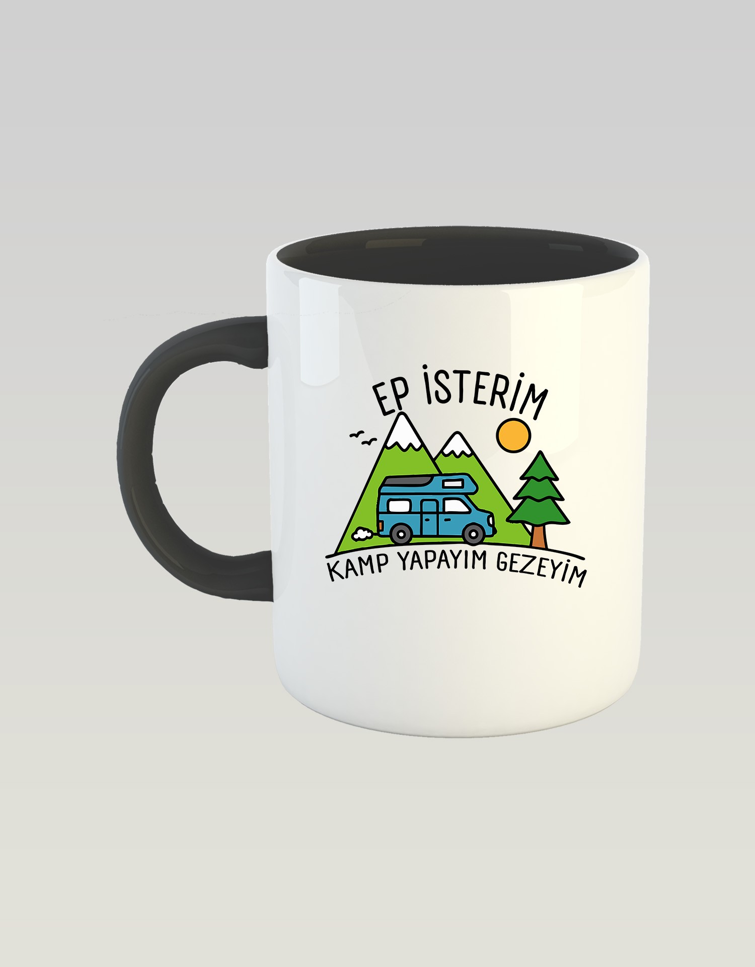 Ep İsterim Kamp Yapayım Gezeyim (Porselen Kupa)